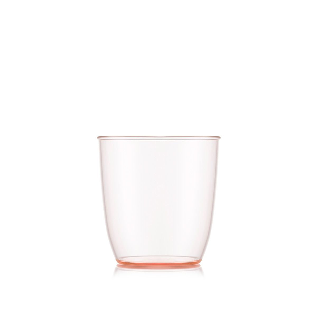 Bodum KVADRANT Becher – 4er Set, 200 ml, 7,3 × 7,2 × 7,3 cm, Kunststoff, Rosa, stapelbar