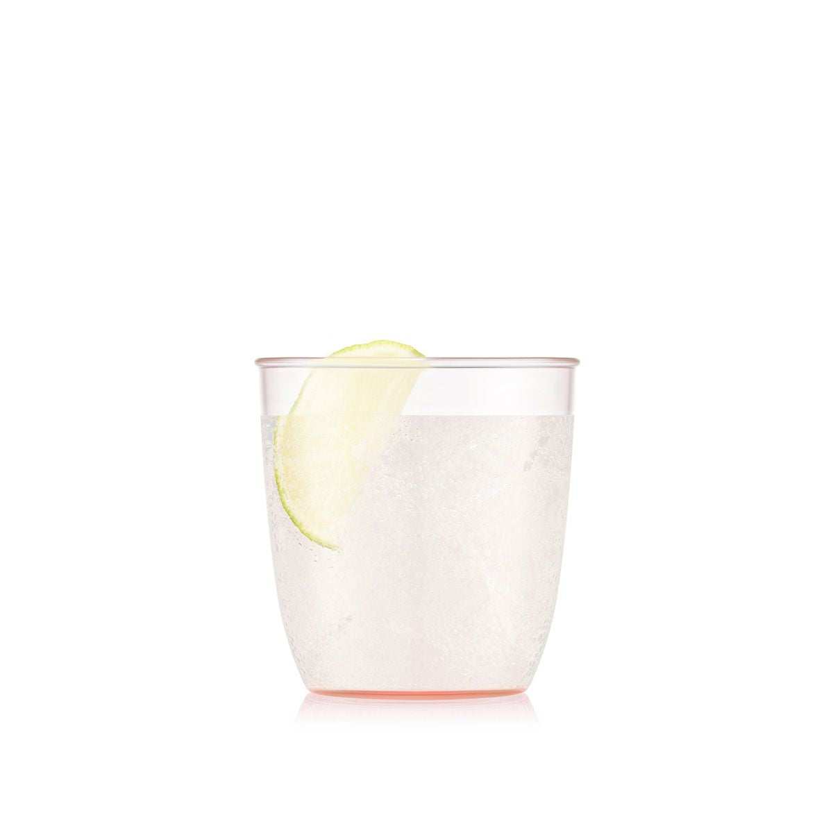 Bodum KVADRANT Becher – 4er Set, 200 ml, 7,3 × 7,2 × 7,3 cm, Kunststoff, Rosa, stapelbar