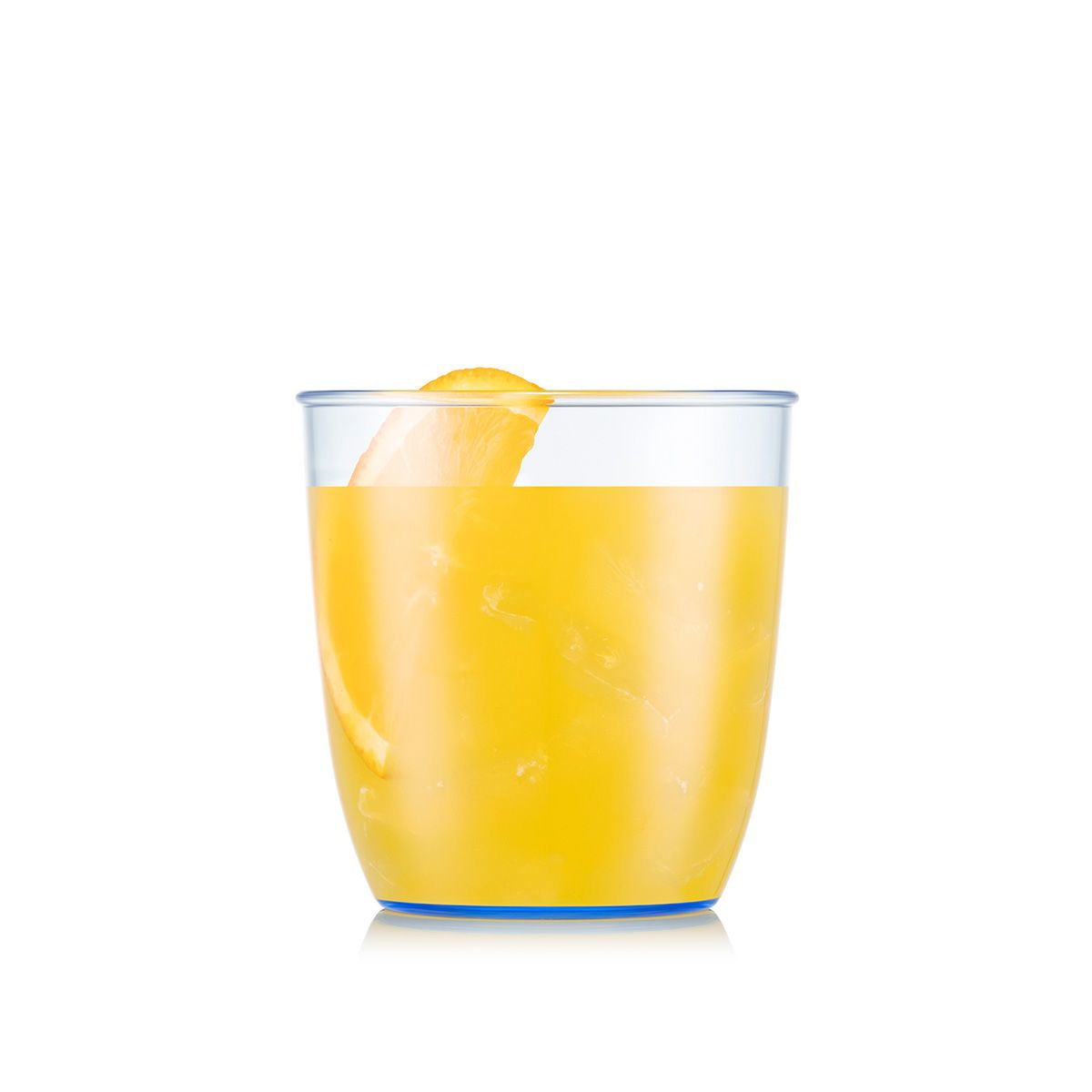 Bodum KVADRANT Becher – 4er Set, 350 ml, 8,7 × 8,7 × 9,2 cm, Kunststoff, Blau/Transparent, stapelbar