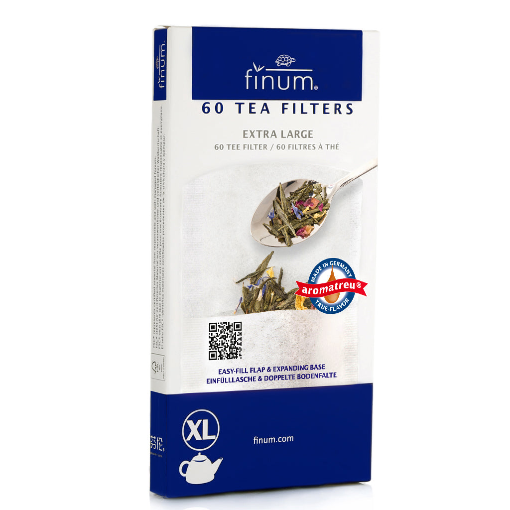 Finum Teefilter (Einweg) XL, 10,2 × 19,5 cm, 60 Stk., Papier