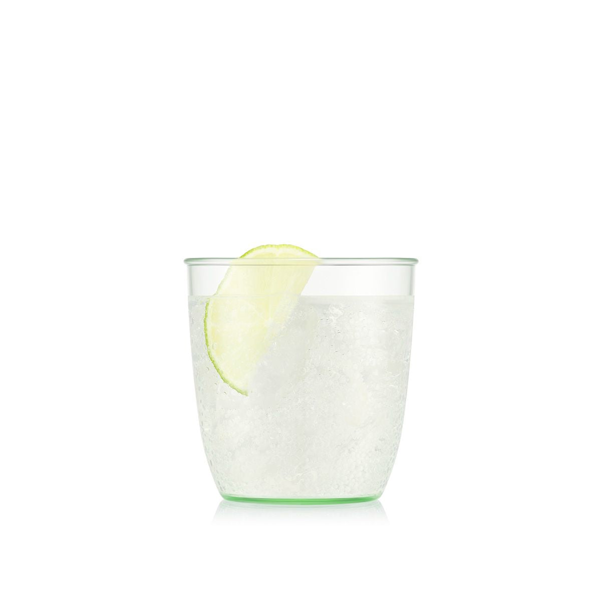 Bodum KVADRANT Becher – 4er Set, 200 ml, 7,3 × 7,2 × 7,3 cm, Kunststoff, Grün/Transparent, stapelbar
