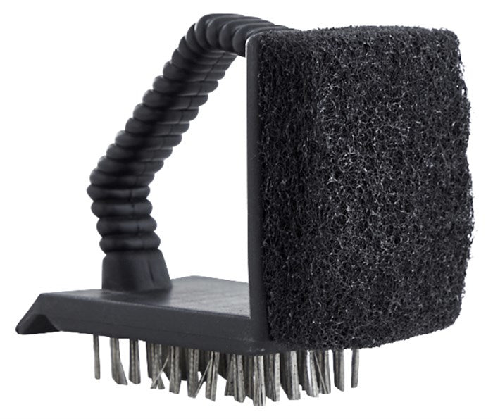 DANGRILL Grillbürste – Polypropylen (PP)/Metall, 15,5×12,5×9,5 cm, schwarz, für Grillrost, 1 Stück