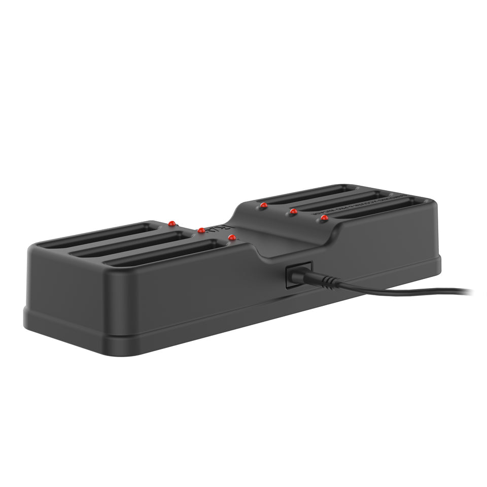 RAM Mounts Lade-/Daten-Cradle – Slots ×6, AC, 60 W – für Samsung XCover6 – Schwarz