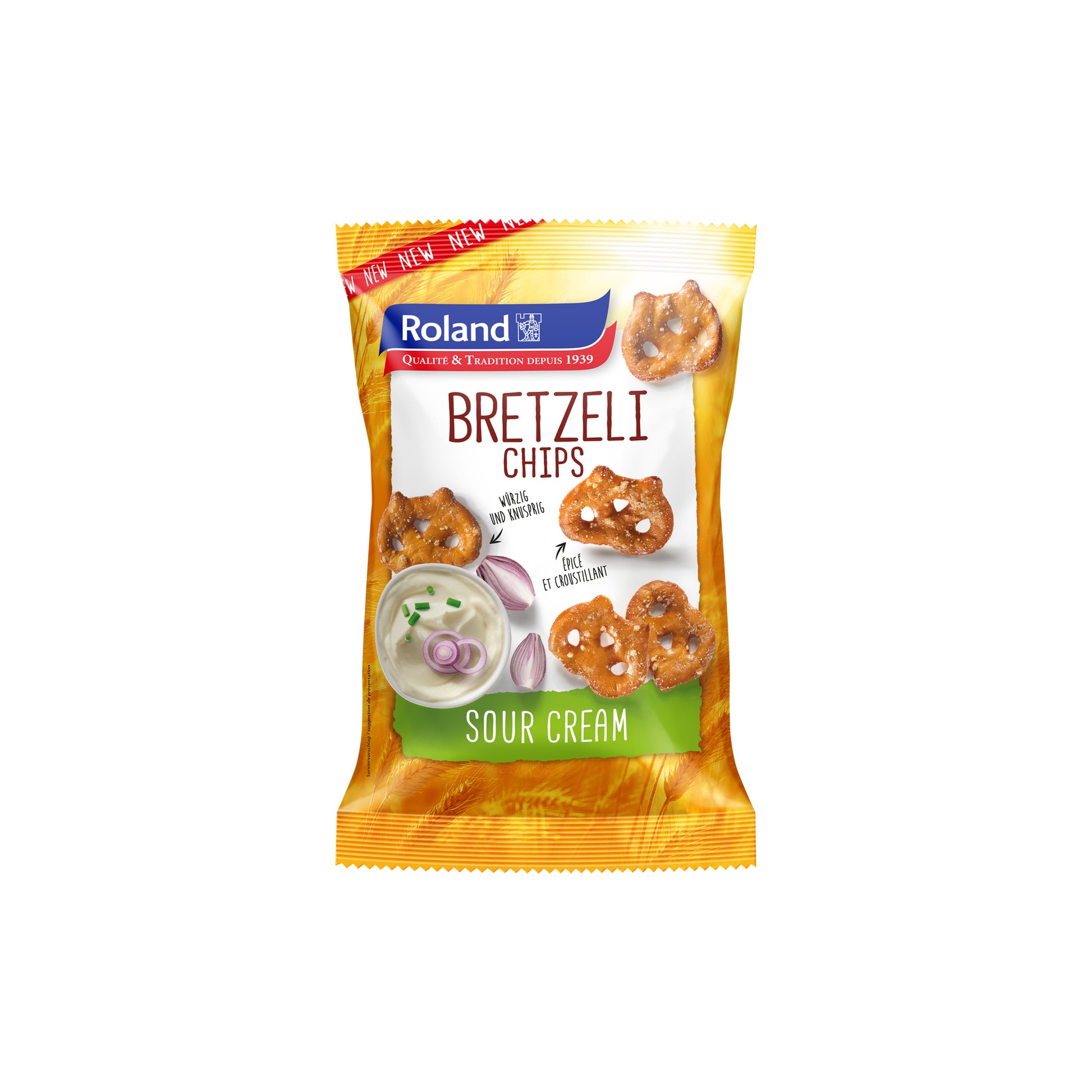 Roland Murten Bretzeli Chips Sour Cream – 180 g