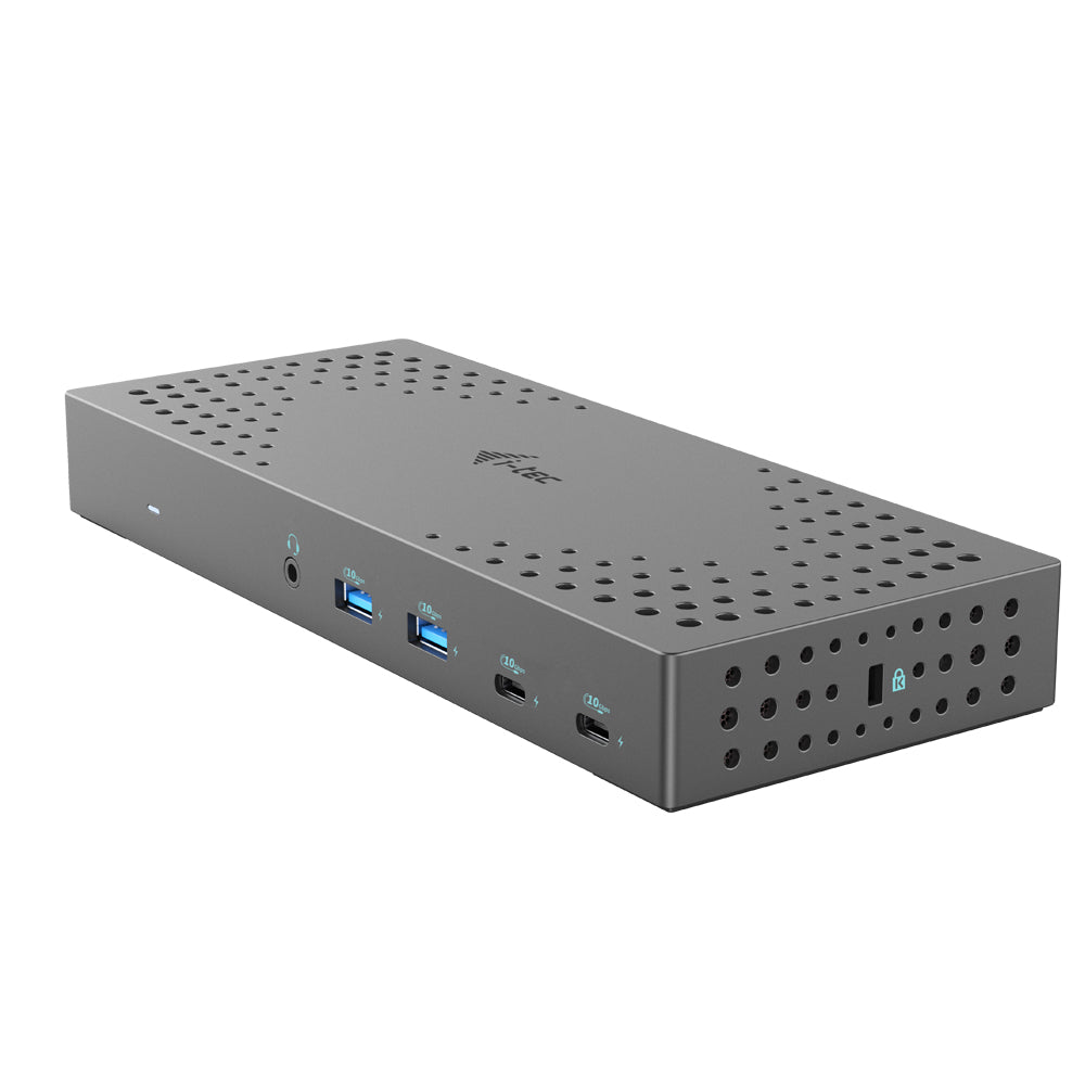 i-tec Dockingstation – USB-C, 2× DP, 3× HDMI, 4× USB-A, 2× USB-C, 100 W PD, GbE