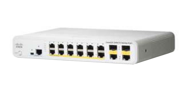 Cisco WS-C2960C-12PC-L – Managed Switch – 12×Fast Ethernet, 2×SFP, L2, PoE+ 124 W
