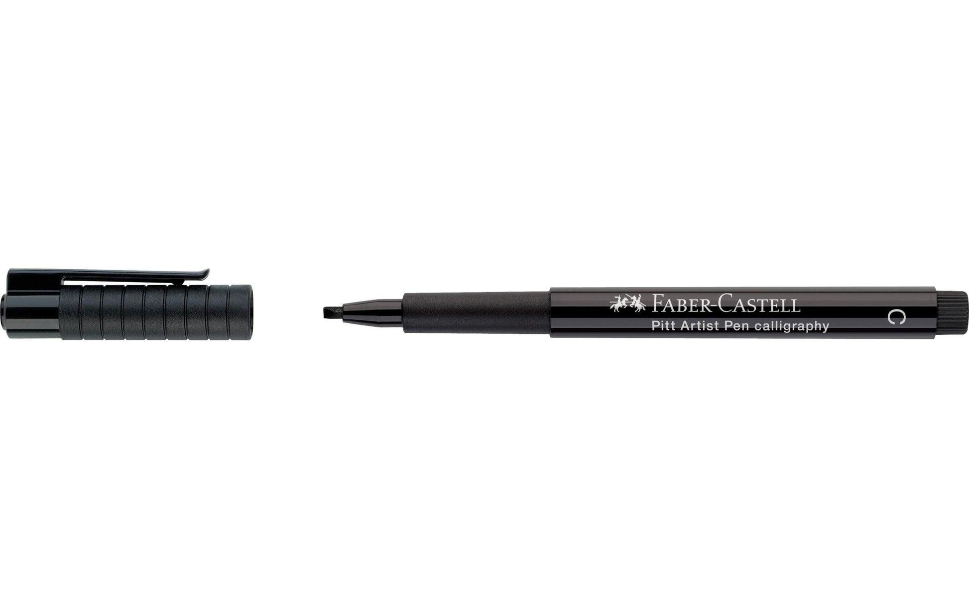 Faber-Castell PITT Kalligrafiestift – Kalligrafiespitze, 2,5 mm, wasserfest, schwarz