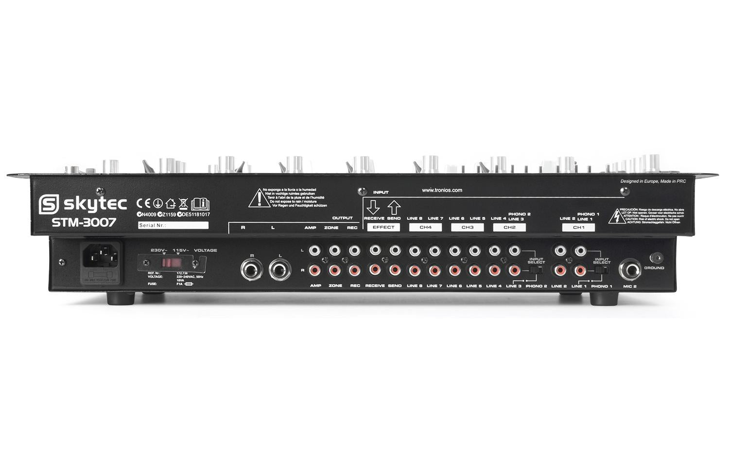 Skytec STM-3007 – 6-Kanal Mixer, USB, Kartenslot, Schwarz