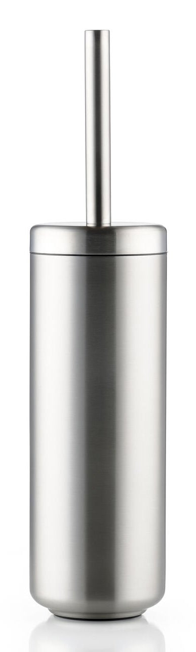 Zone Denmark Ume – WC-Bürstenset – Edelstahl, bodenstehend, mit Deckel, H 43 cm, Ø 10 cm
