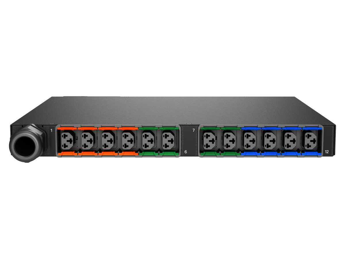 Vertiv MGU3E1R5-12CF13-2PS56B2H10-S Rack-PDU 1U – 12× AC-Ausgänge (C13/C19), geschaltet – IEC 60309, 3 m