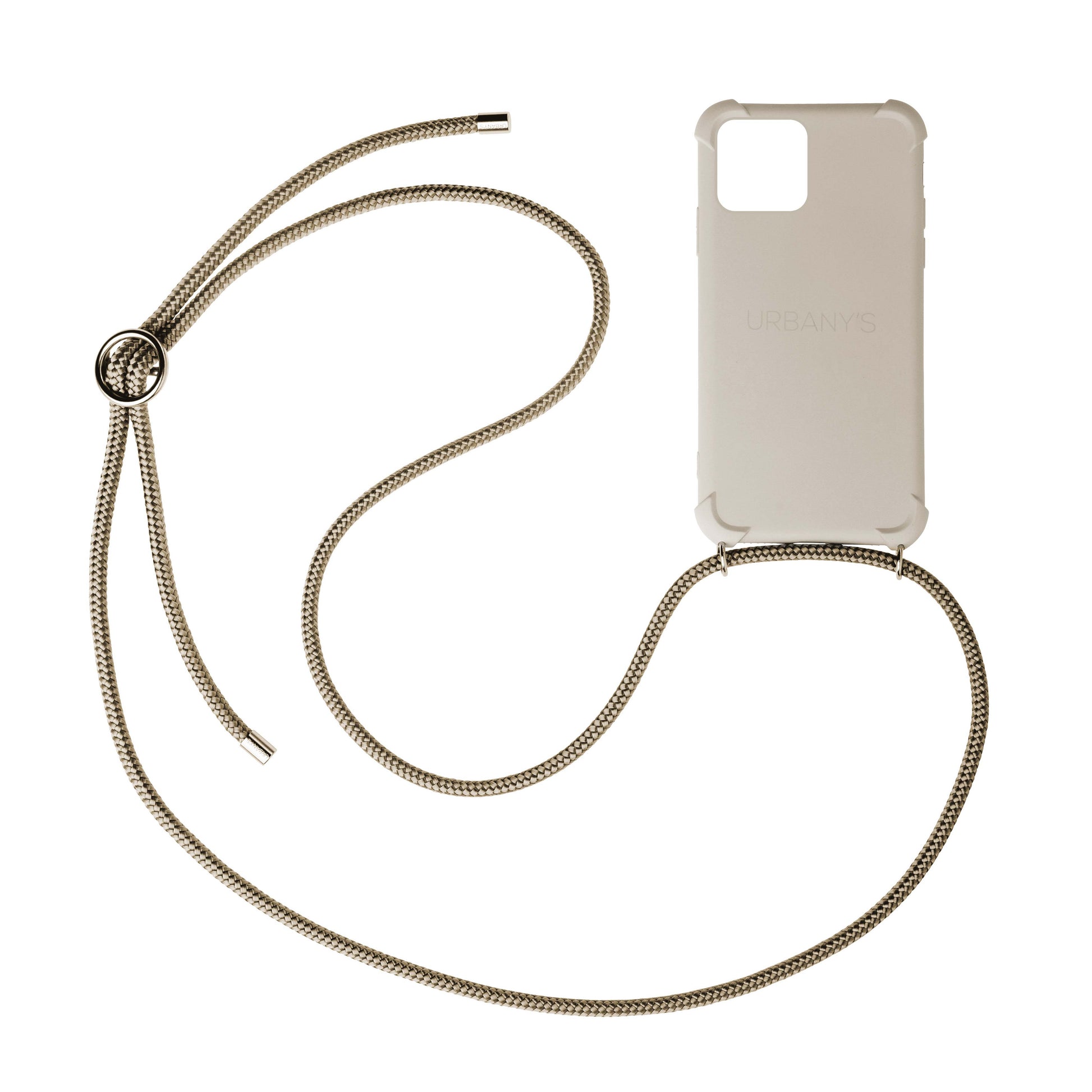 Urbany's Urbanys Beach Beauty Backcover – für Apple iPhone 17 Air, Kunststoff, Beige, Ring, Trageband