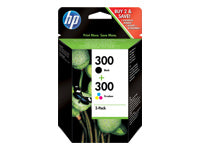 HP Tintenpatronen-Multipack 300, 2er-Pack – für Inkjetdrucker/Multifunktionsgeräte
