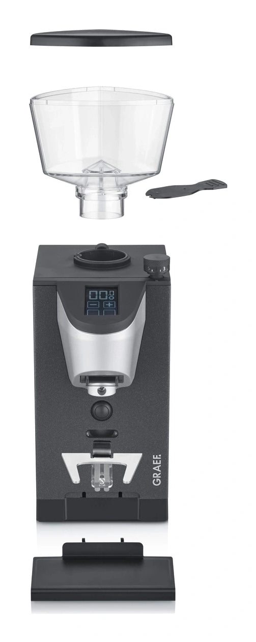 Graef Kaffeemühle KM 733.CM1116.00 – 220 g, Scheibenmahlwerk, 310 W – Grau