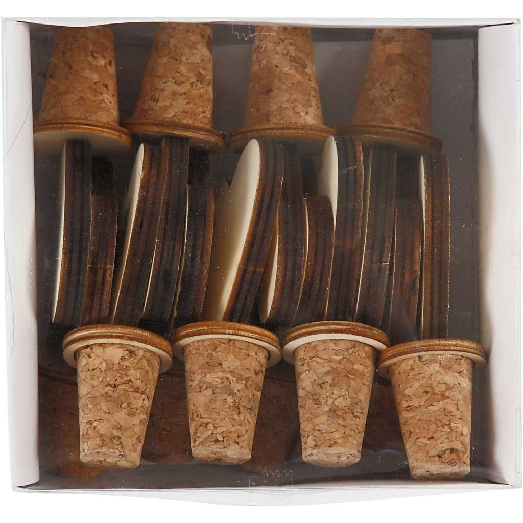 Creativ Company Flaschenverschluss – Ø 2 × 9 cm, Kork, 12 Stk.