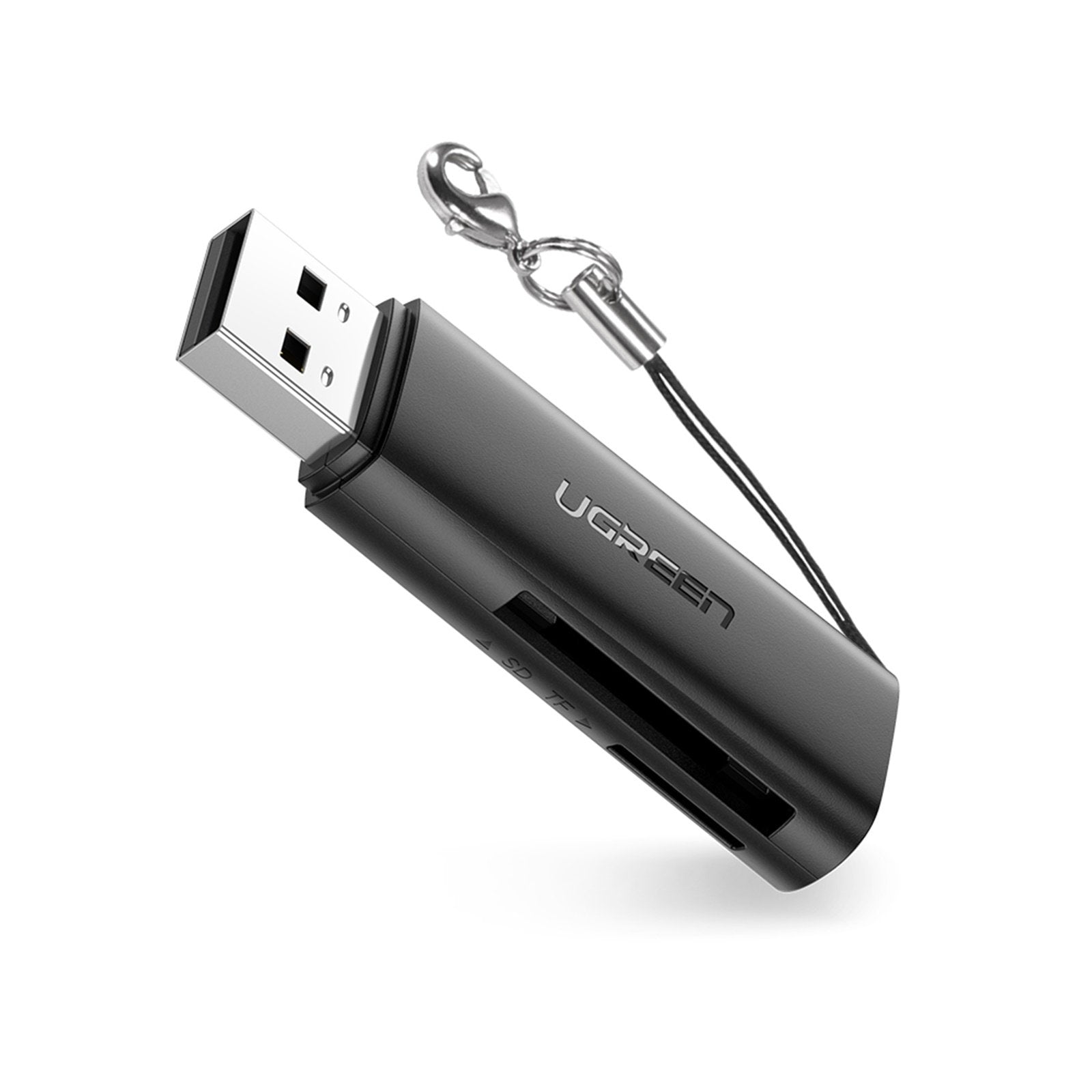 Ugreen USB-Kartenleser USB-A – SD/microSD – USB 3.2 Gen 1 (5 Gbit/s) – Plug & Play – Schwarz