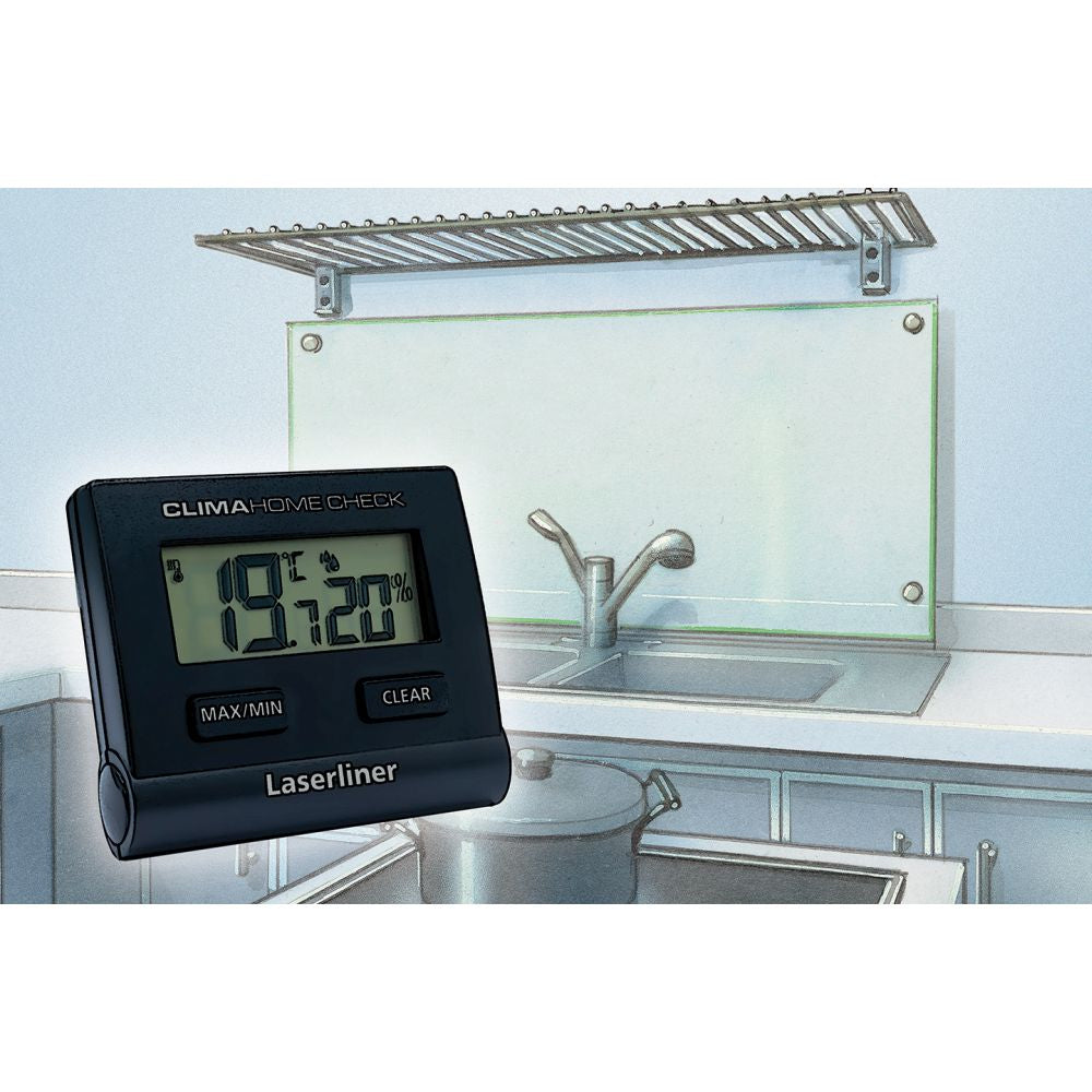 Laserliner ClimaHome-Check Thermo-Hygrometer (Handgerät) – −9,9–60 °C, 20–95 %, Innen