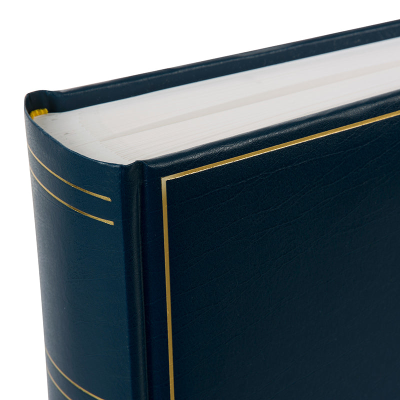 Goldbuch Milano – Fotobuch, gebunden, 100 Seiten, weiss, 30 × 31 cm, Kunstleder, blau, mit Pergamin