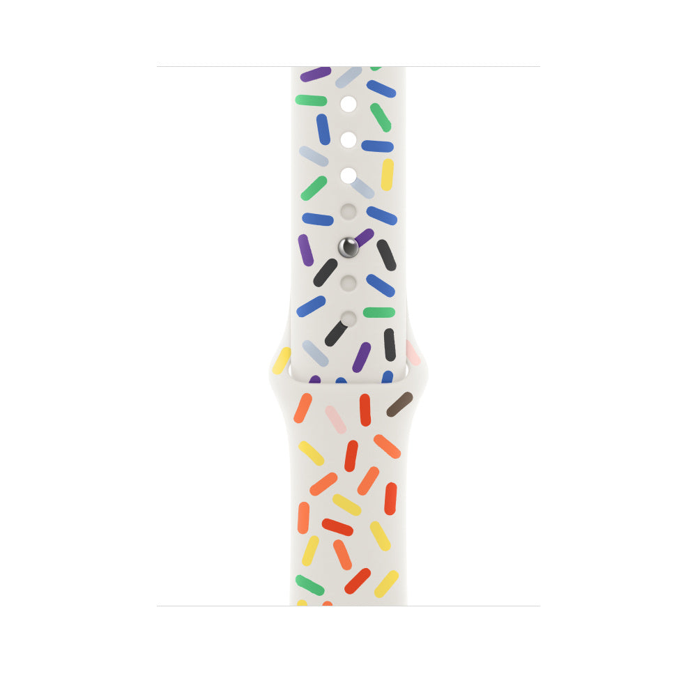 Apple Sportarmband (Pride) – Armband – für Apple Watch (45/44/42 mm), Mehrfarbig, S/M