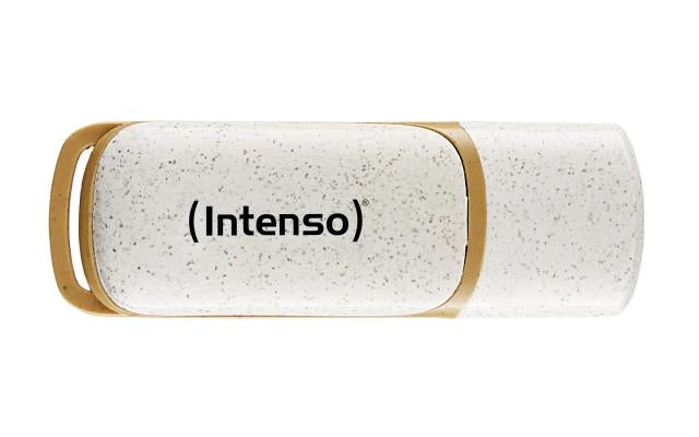 Intenso Green Line 64 GB – USB-Stick, USB 3.2 Gen 1 (5 Gbit/s), USB-A, 70 MB/s, Beige