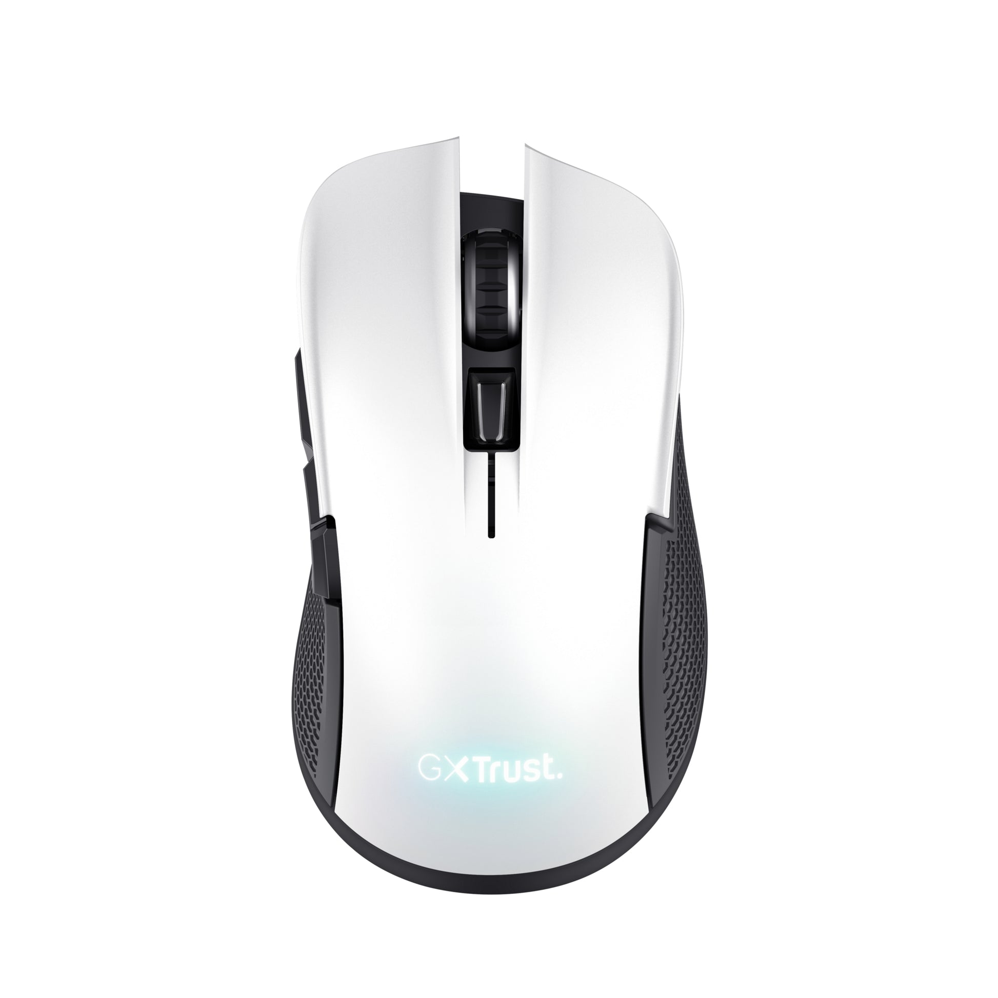 Trust GXT 923W YBAR – Gaming-Maus – Kabellos (2,4 GHz), 7200 DPI, RGB-Beleuchtung, rechts, Weiss