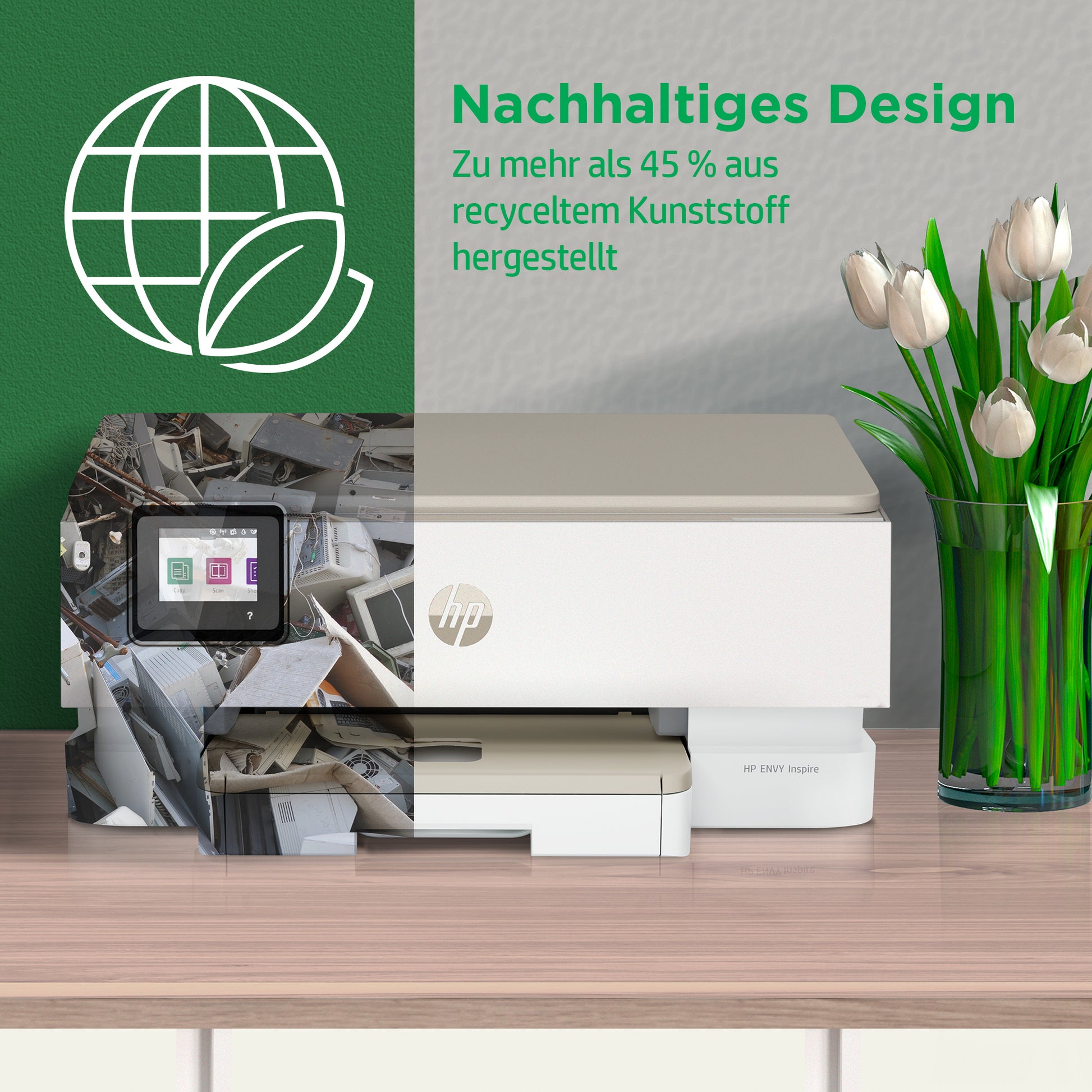 HP Envy Inspire 7220e – Farbiges Tintenstrahl-MFP A4, 3-in-1 – USB/WLAN – Duplex – 15 Seiten/Min. S/W, 10 Seiten/Min. Farbe