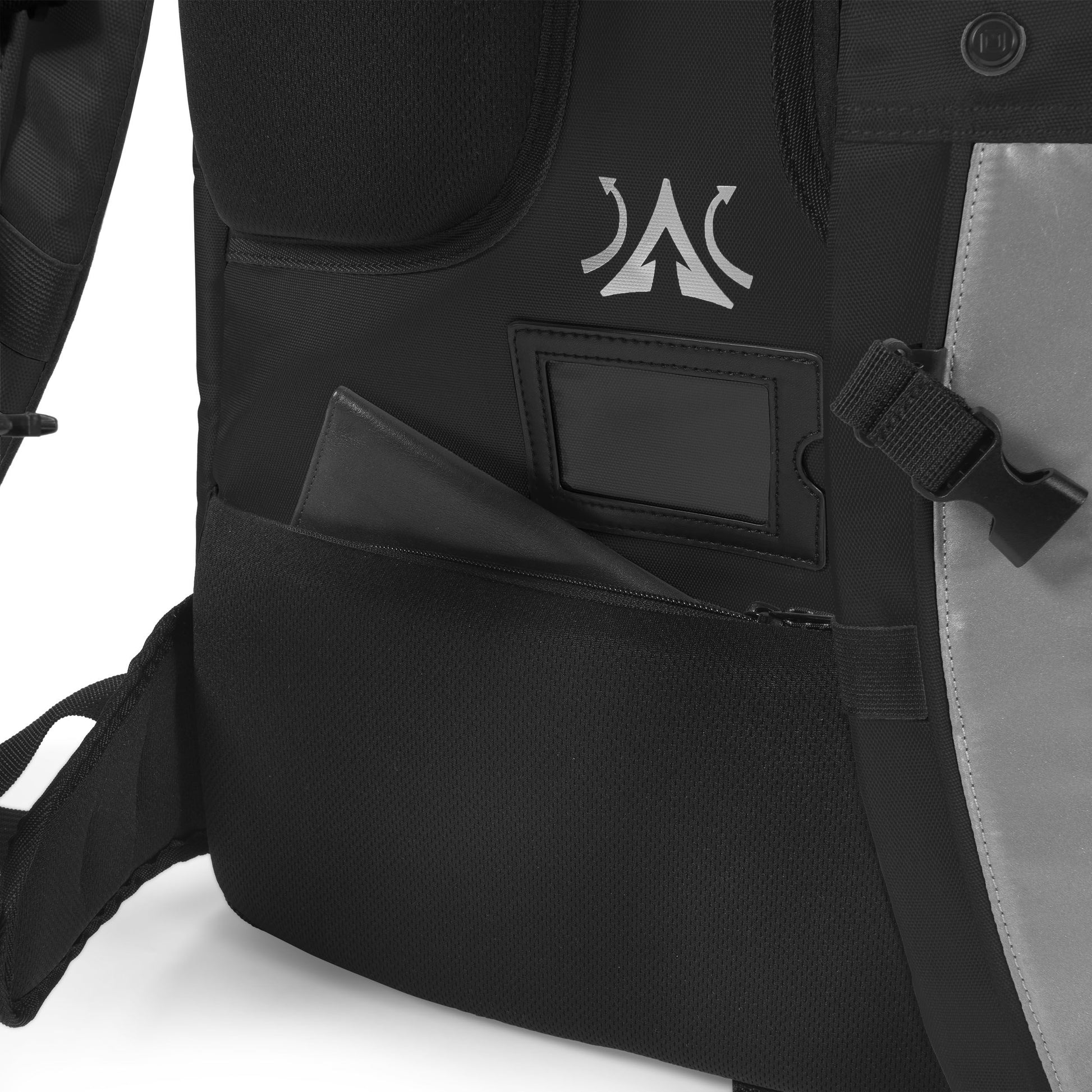 DICOTA REFLECTIVE – Freizeit-Rucksack – 32–38 l, schwarz, reflektierend