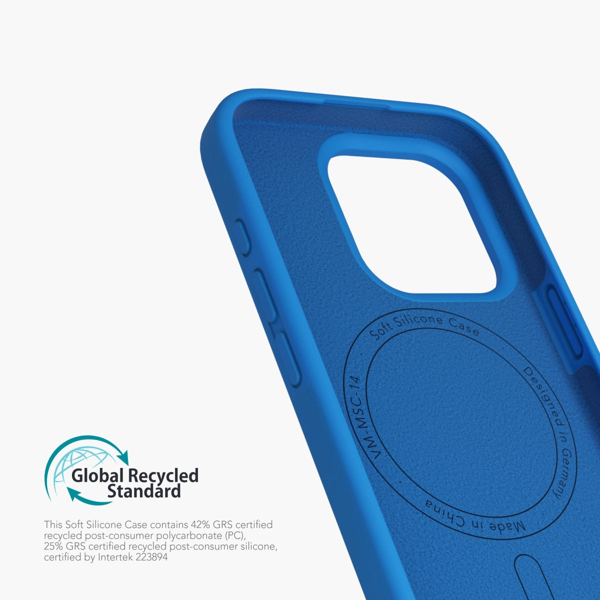 Vonmählen Backcover – für Apple iPhone 16 Pro – Eisblau – Silikon, MagSafe-kompatibel, schockresistent