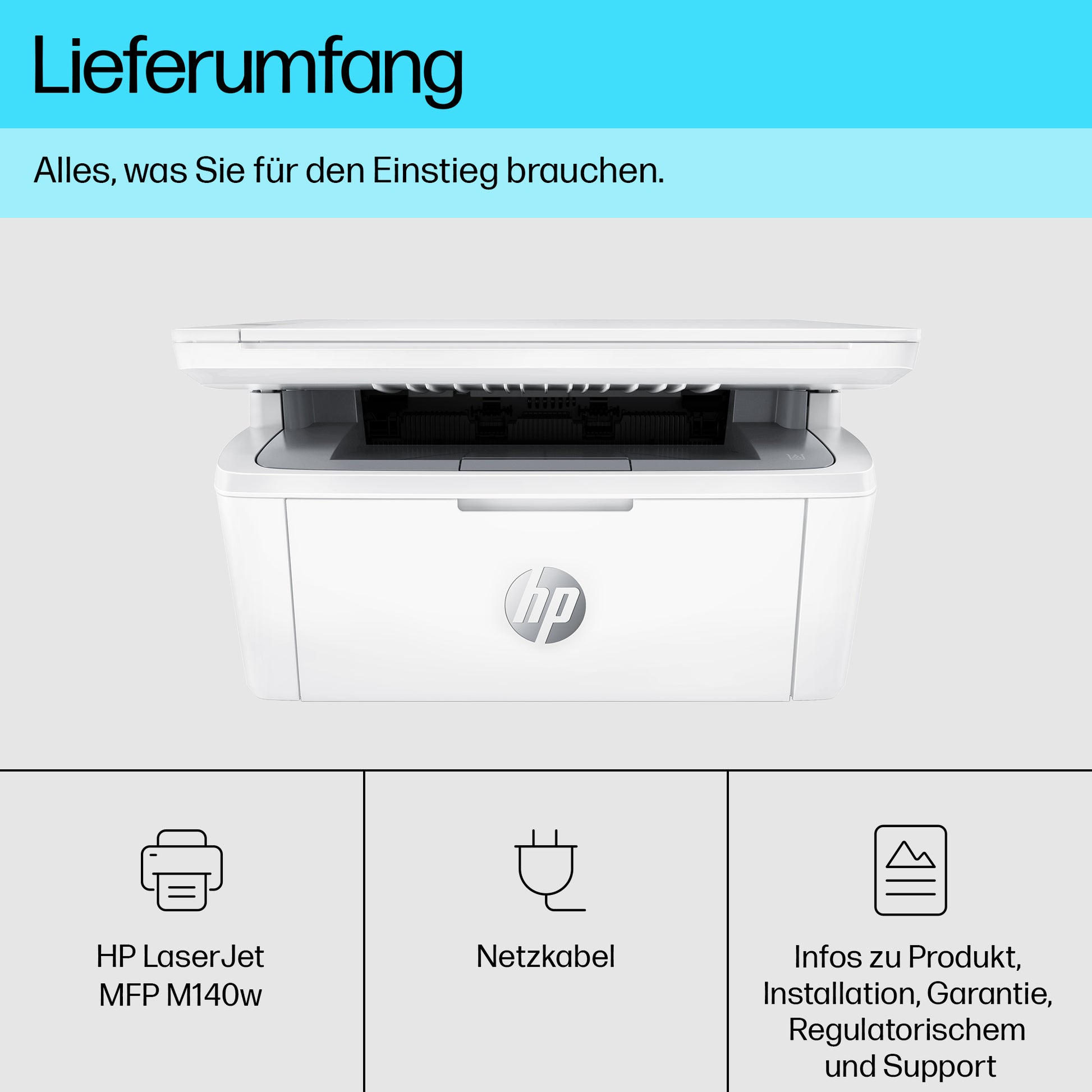 HP Laserjet M140W – S/W Laser-MFP, 3-in-1