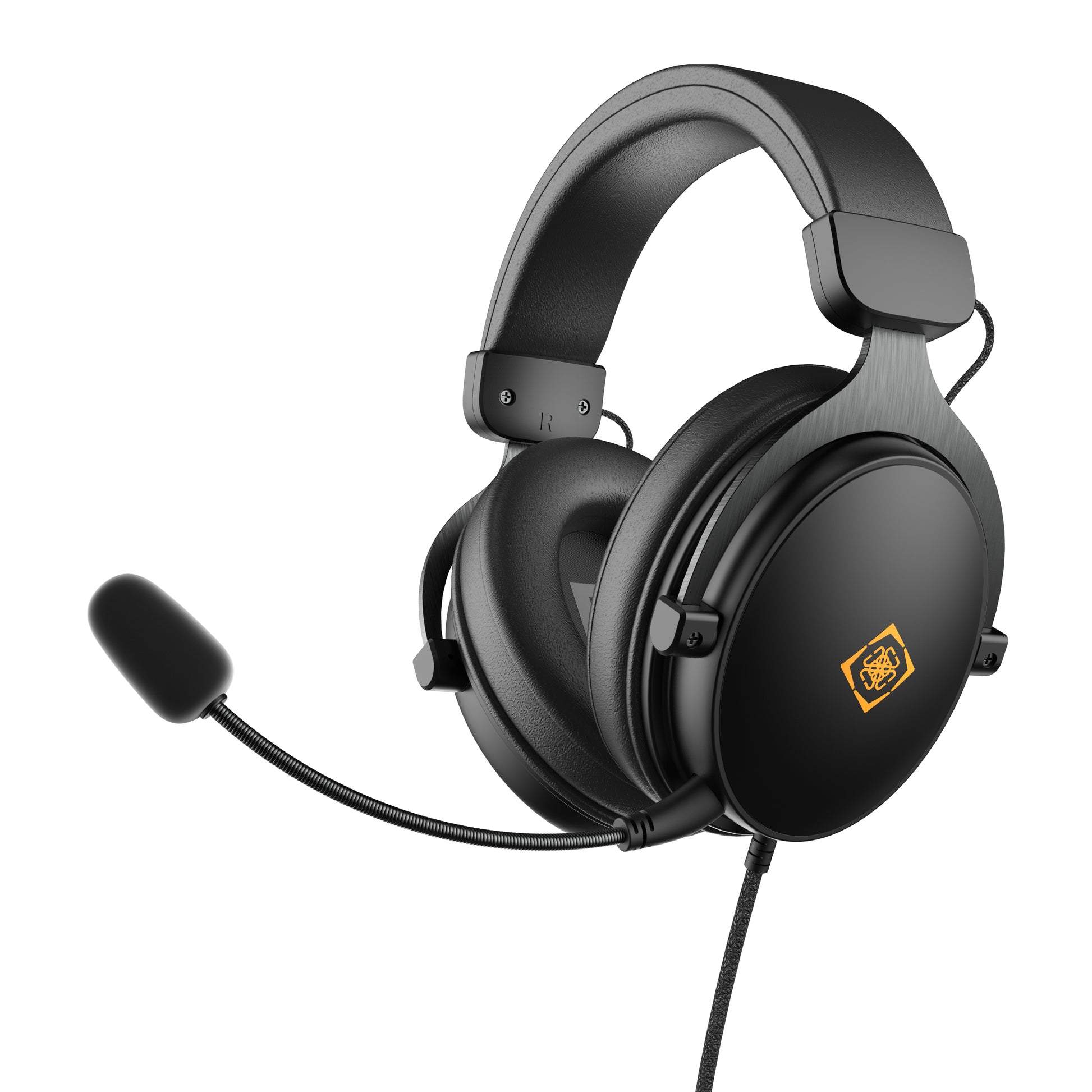 Deltaco Gaming GAM-190 Gaming-Headset – Over-Ear, 3,5 mm Klinke, für PC, PlayStation, Xbox und mehr, Schwarz