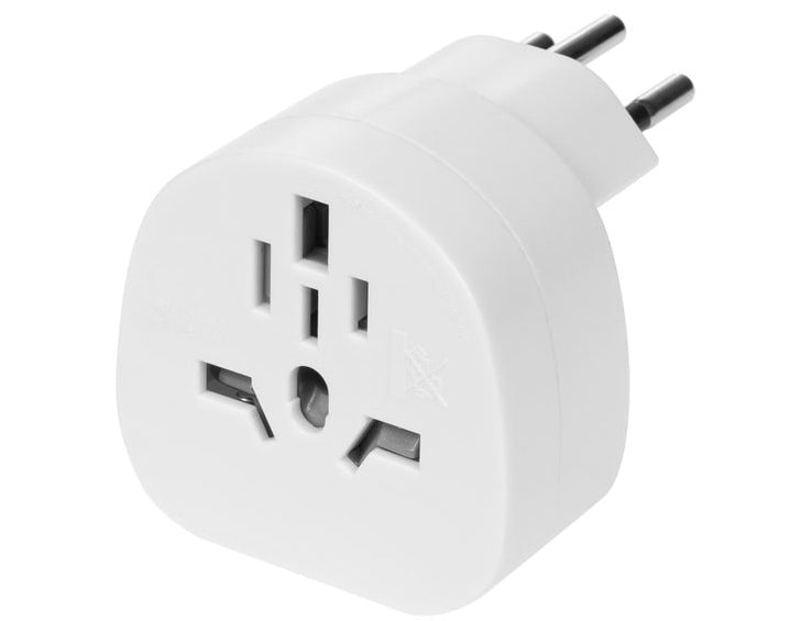 Furber. Reiseadapter – USA zu Schweiz – 10 A/2500 W, 3-polig – weiss