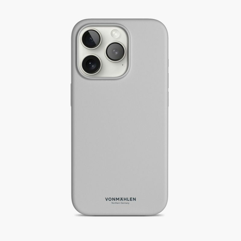 Vonmählen Backcover – für Apple iPhone 15 Pro Max, MagSafe, Silikon, Hellgrau