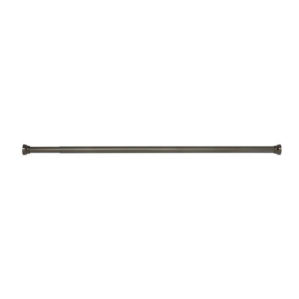 Spirella Duschvorhangstange Kreta – 125–220 cm, Aluminium, ohne Bohren, Schwarz