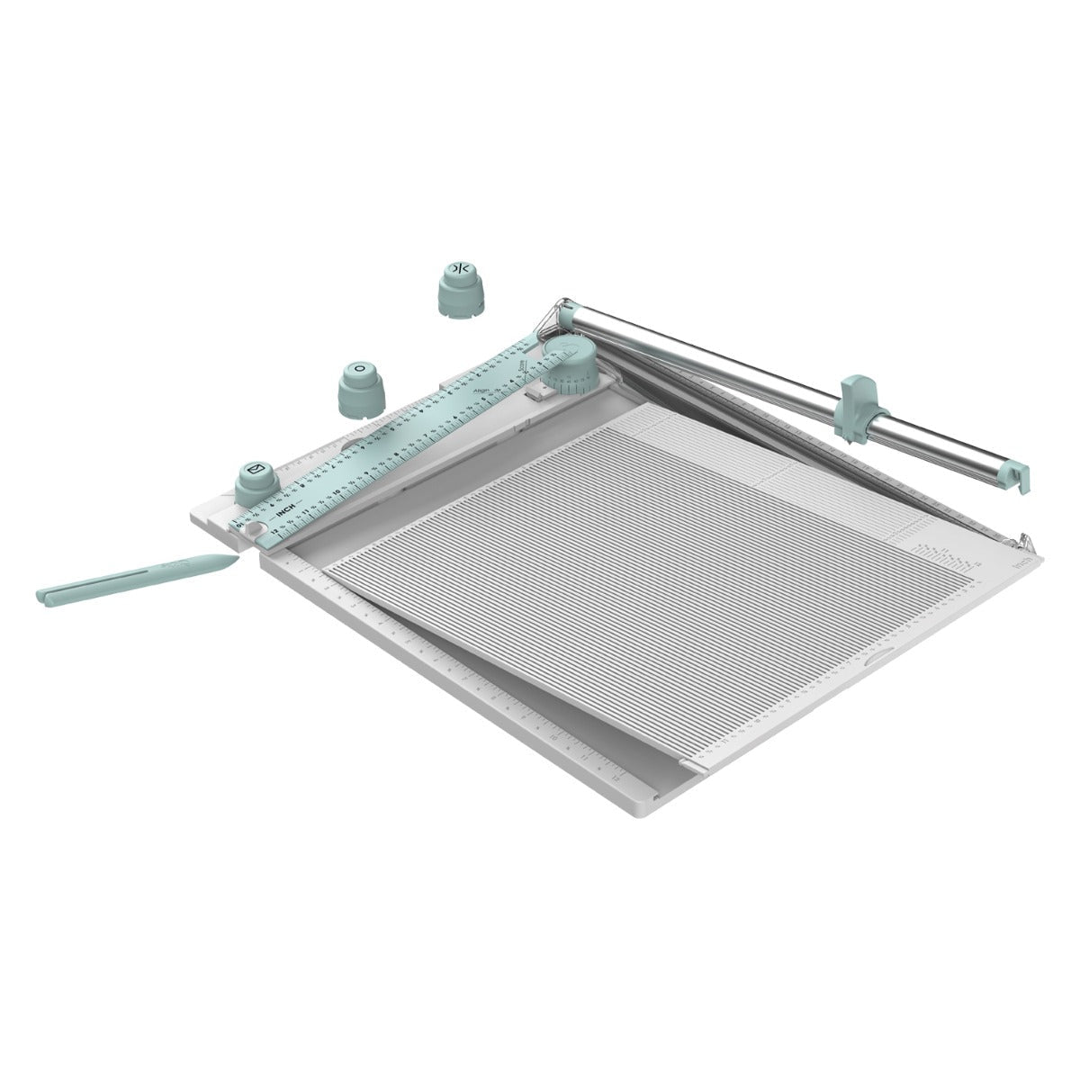 Sizzix 665797 – Stanz- & Prägemaschine, 30 × 30 cm, inkl. 2 Klingen, weiss