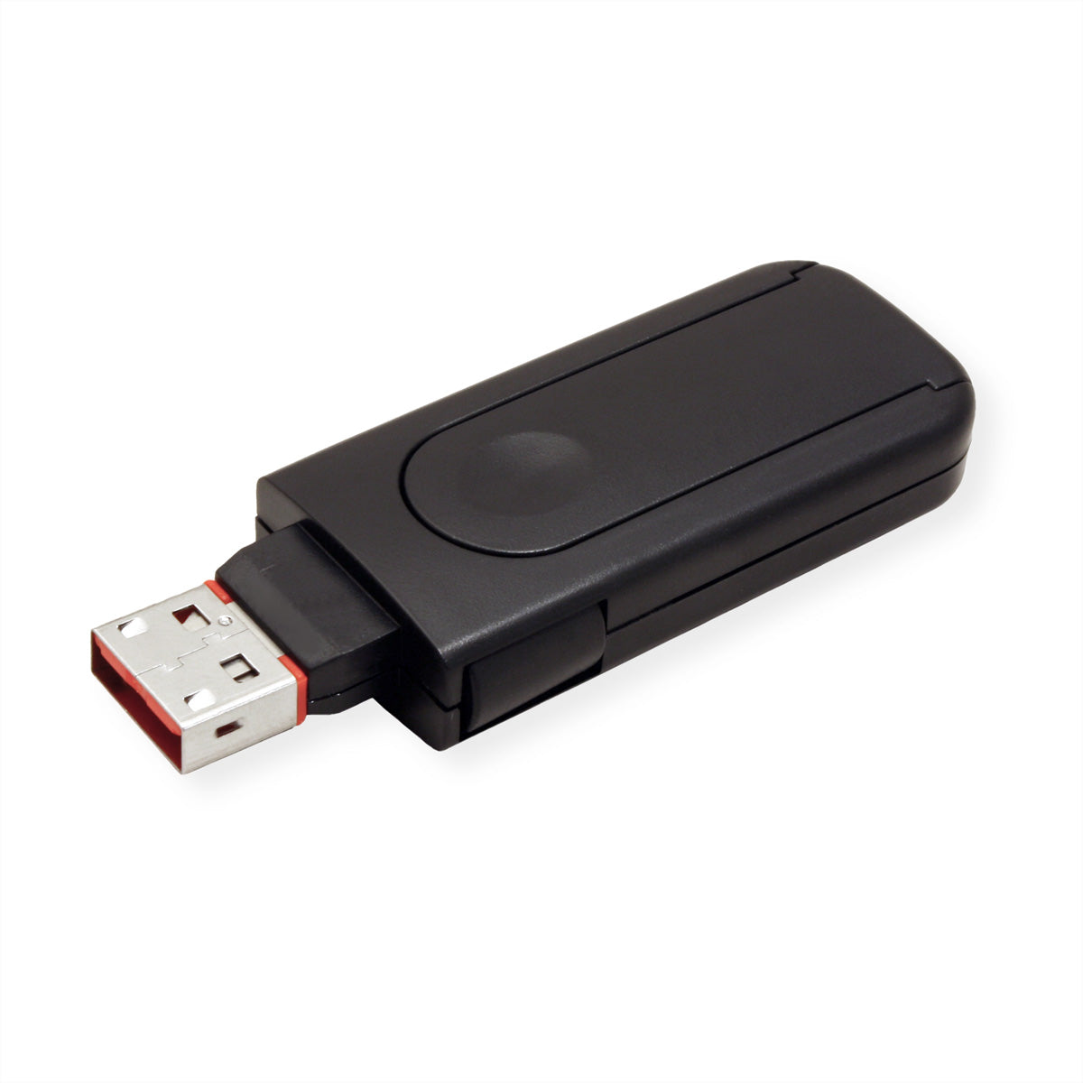 ROLINE USB-Portblocker – Kunststoff, Schwarz – Set mit 4 Schlössern und 1 Schlüssel – für USB Typ-A