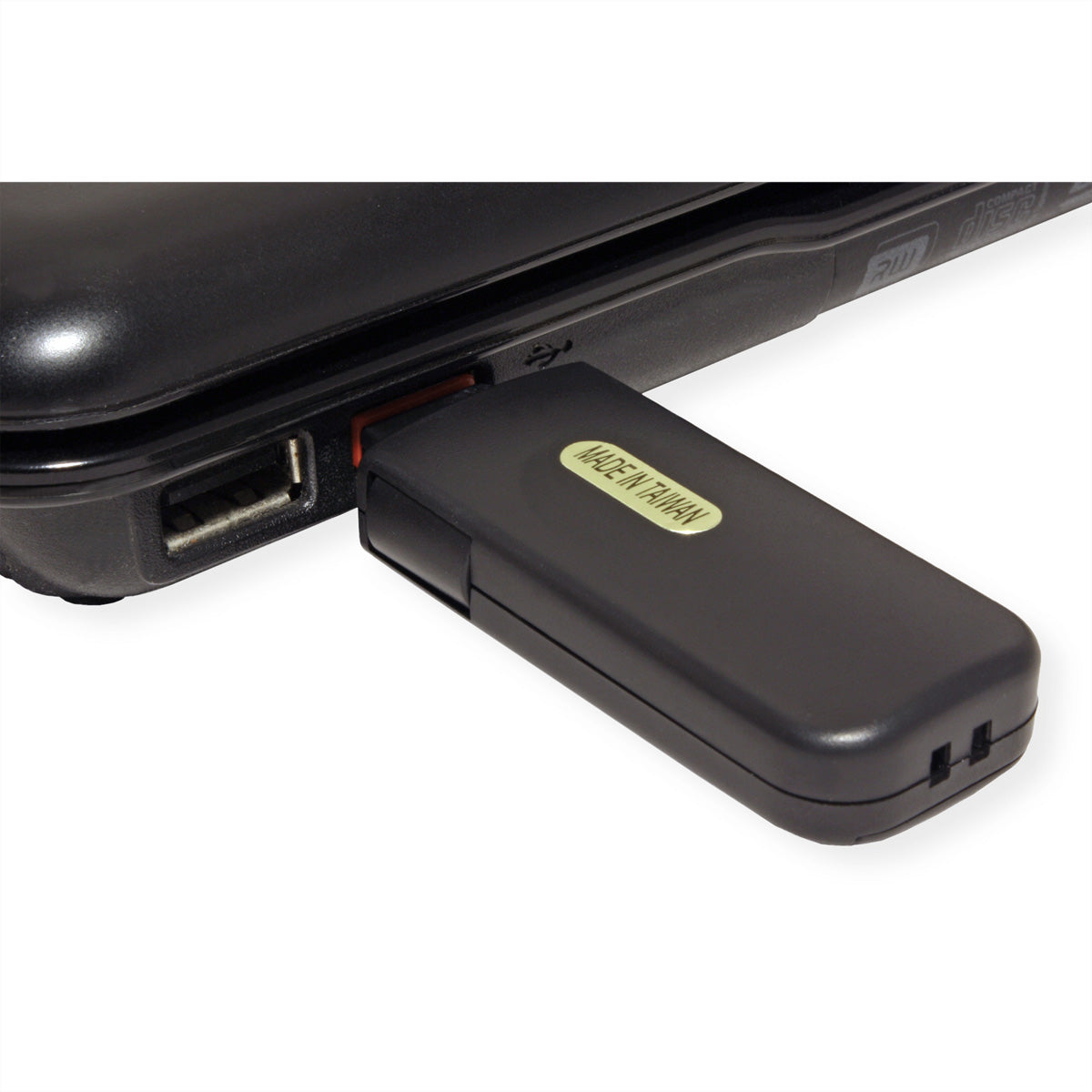 ROLINE USB-Portblocker – Kunststoff, Schwarz – Set mit 4 Schlössern und 1 Schlüssel – für USB Typ-A