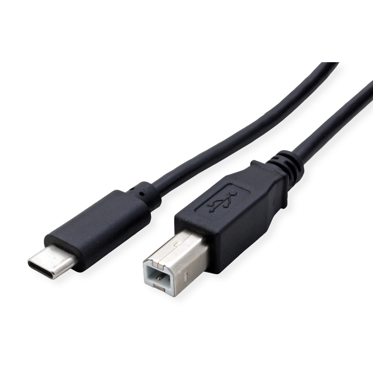 ROLINE USB-Kabel USB-C auf USB-B – USB 2.0 (480 Mbit/s) – 4,5 m – PVC-Mantel – Schwarz