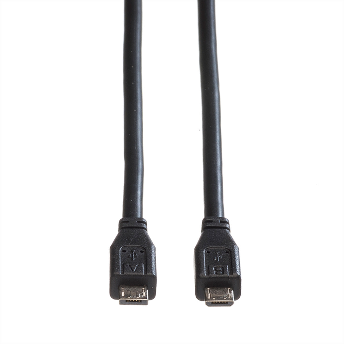 ROLINE Micro-USB A auf Micro-USB B Kabel – USB 2.0 (480 Mbit/s) – 1,8 m – Schwarz