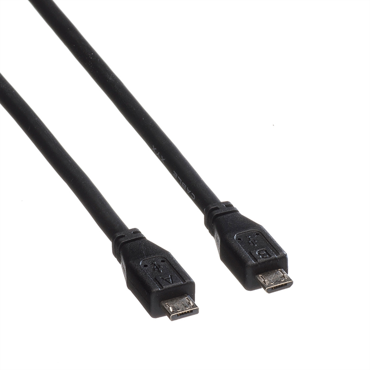 ROLINE Micro-USB A auf Micro-USB B Kabel – USB 2.0 (480 Mbit/s) – 1,8 m – Schwarz