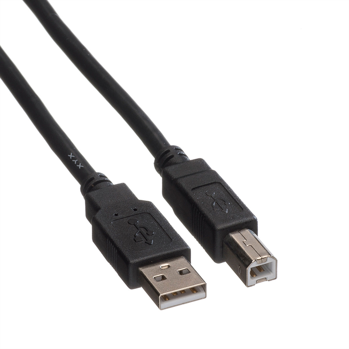 ROLINE GREEN USB-A auf USB-B Kabel – USB 2.0 (480 Mbit/s) – 1,8 m – Schwarz – für Drucker