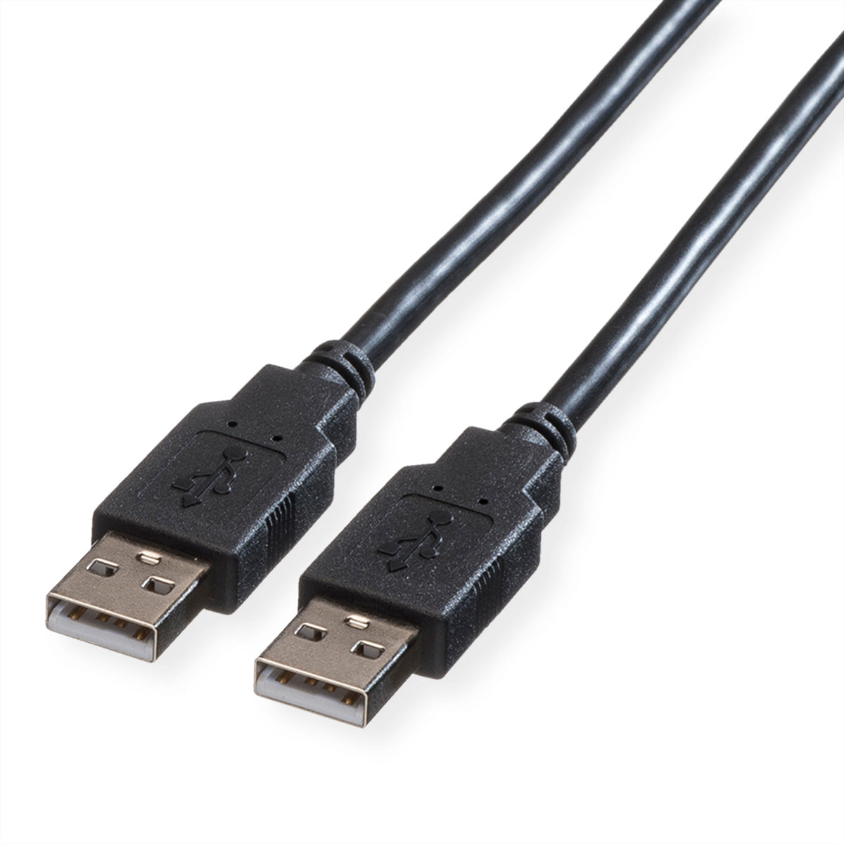 ROLINE USB-A auf USB-A Kabel – USB 2.0 (480 Mbit/s) – 4,5 m – Geschirmt – Schwarz