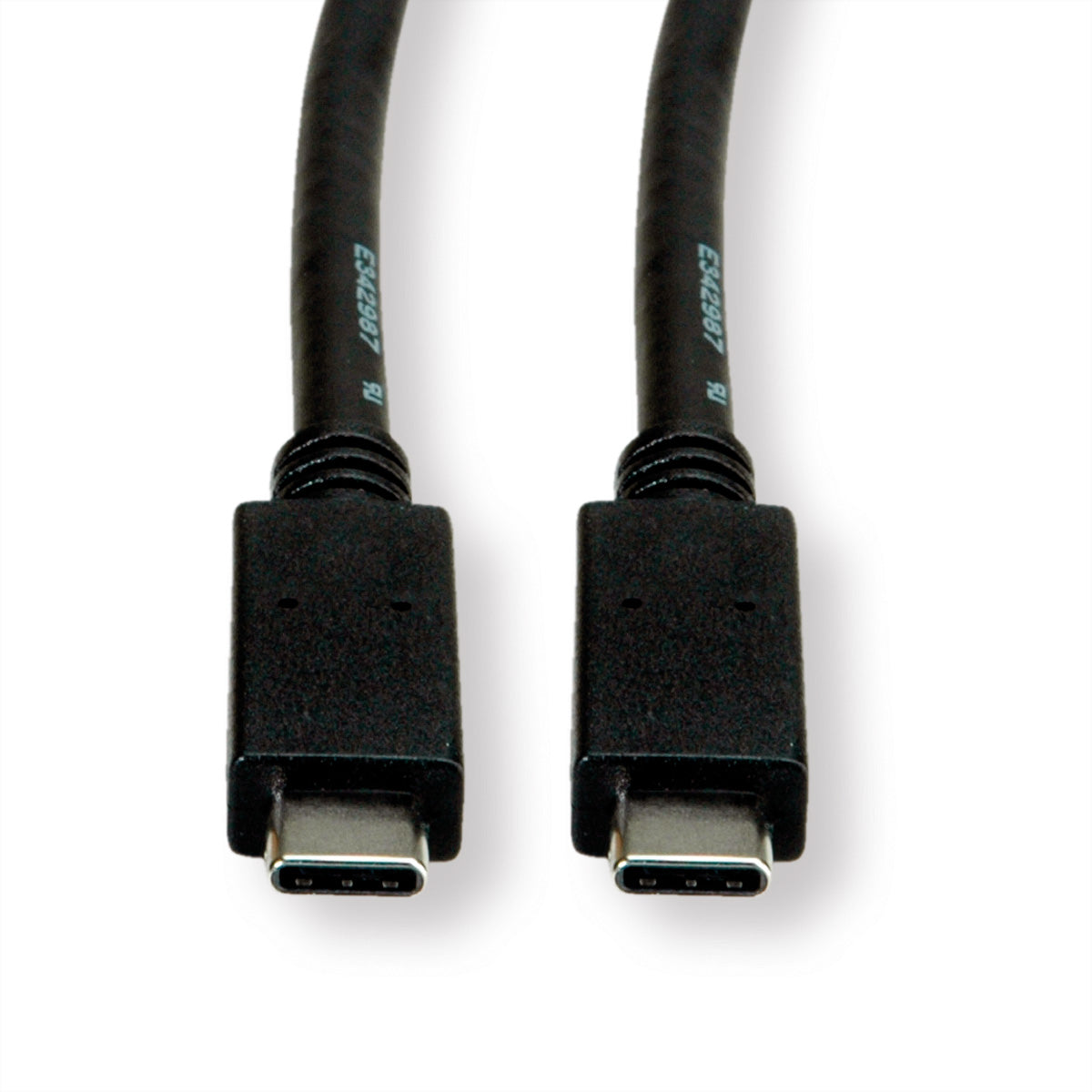 ROLINE USB-C auf USB-C Kabel – USB 3.2 Gen 2 (10 Gbit/s) – 2 m – PD 100 W – E-Marker, vergoldete Kontakte