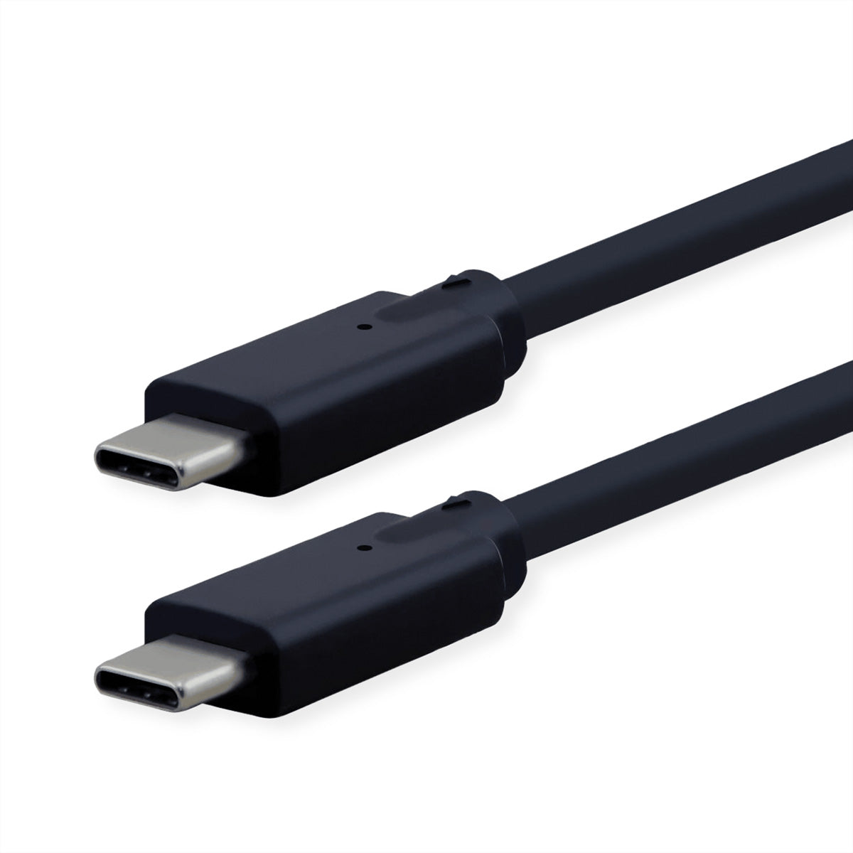 ROLINE USB-C auf USB-C Kabel – USB 3.2 Gen 2 (10 Gbit/s) – 7 m – PD 100 W – PVC – Schwarz
