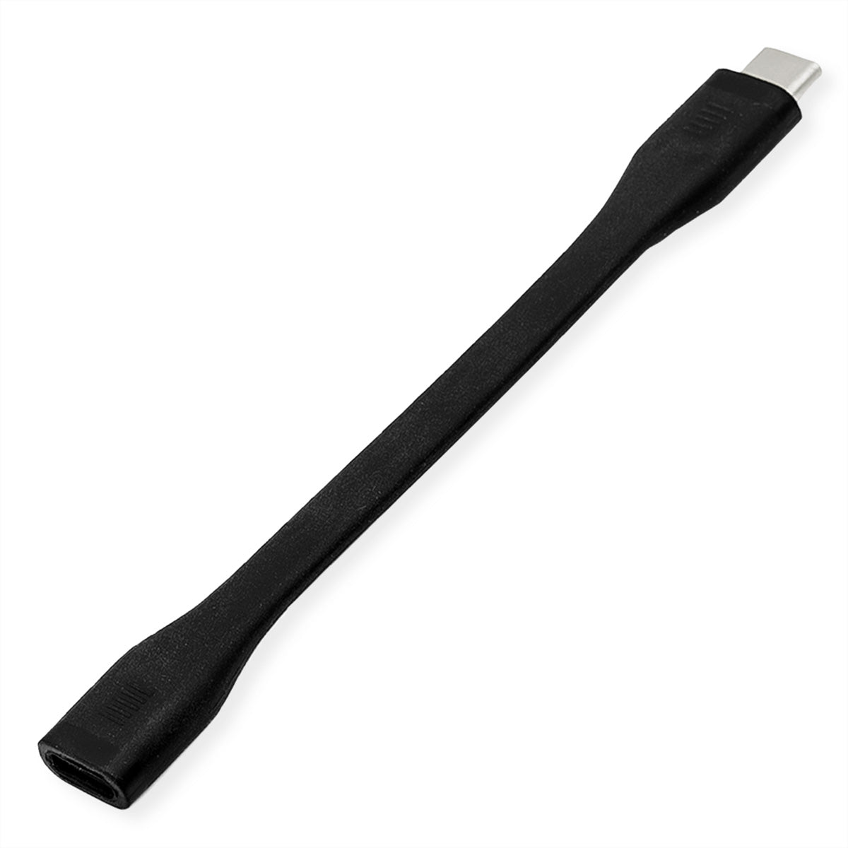ROLINE USB-C Verlängerungskabel (Stecker auf Buchse) – USB4 40 Gbit/s – 0,12 m – PD 100 W – für MacBook