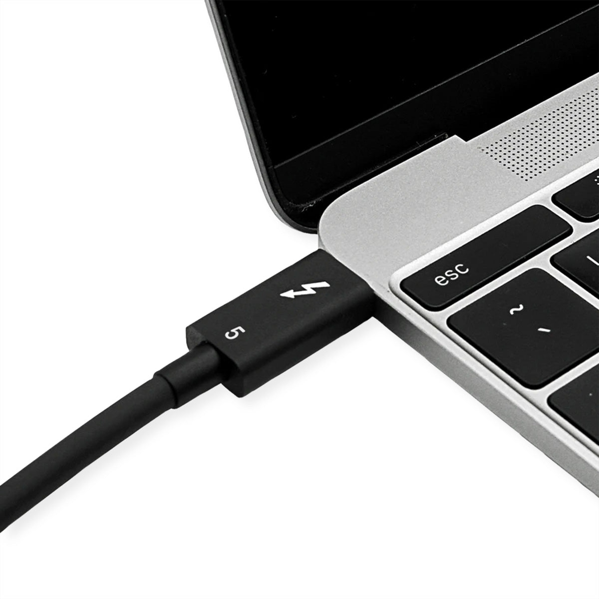 ROLINE Thunderbolt 5 (USB-C) Kabel – 80 Gbit/s – 0,5 m – PD 240 W – 8K/60, Passiv, Geschirmt – Schwarz