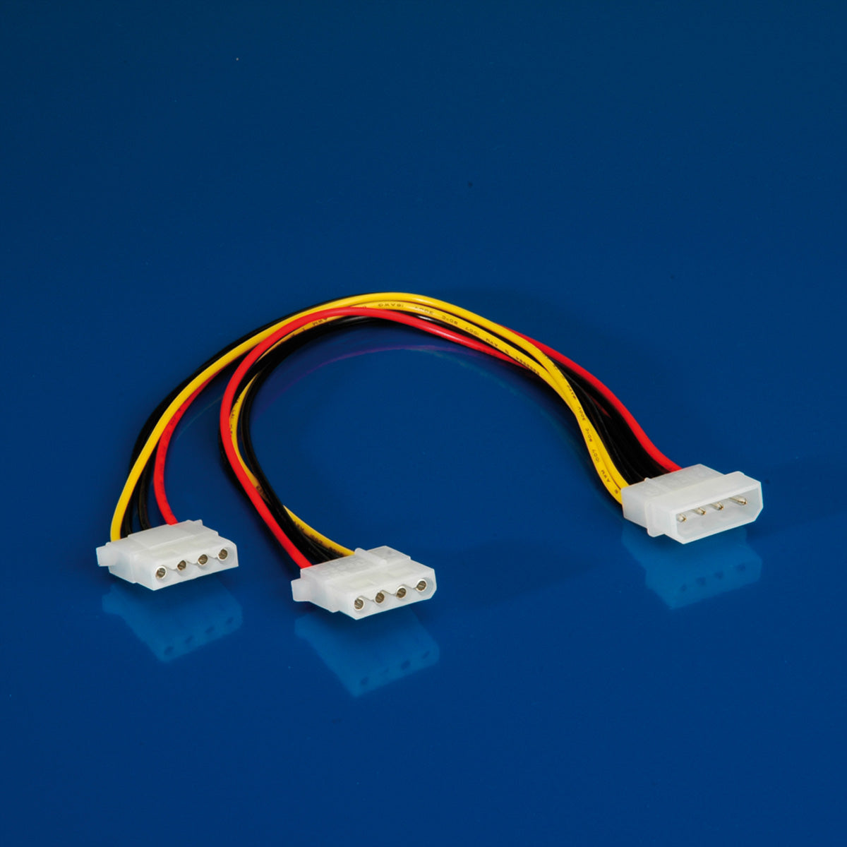 ROLINE Y-Kabel Stromkabel – Molex 4-polig–2× Molex 4-polig, 0,3 m