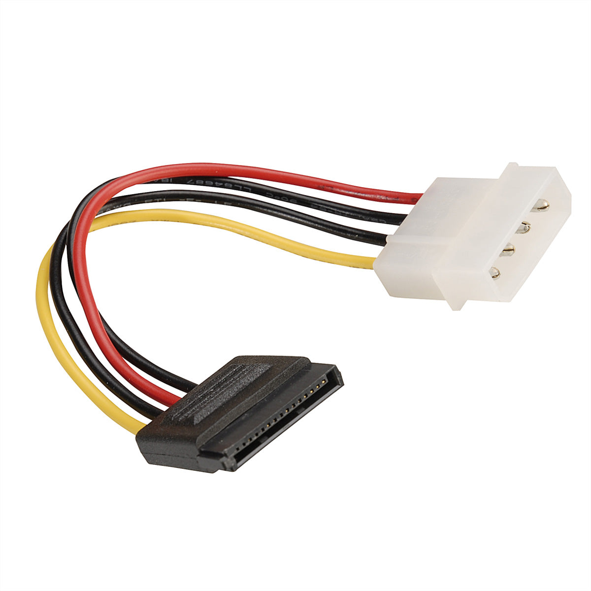 ROLINE Stromkabel – Molex 4-polig–SATA 15-polig, 0,15 m, mehrfarbig