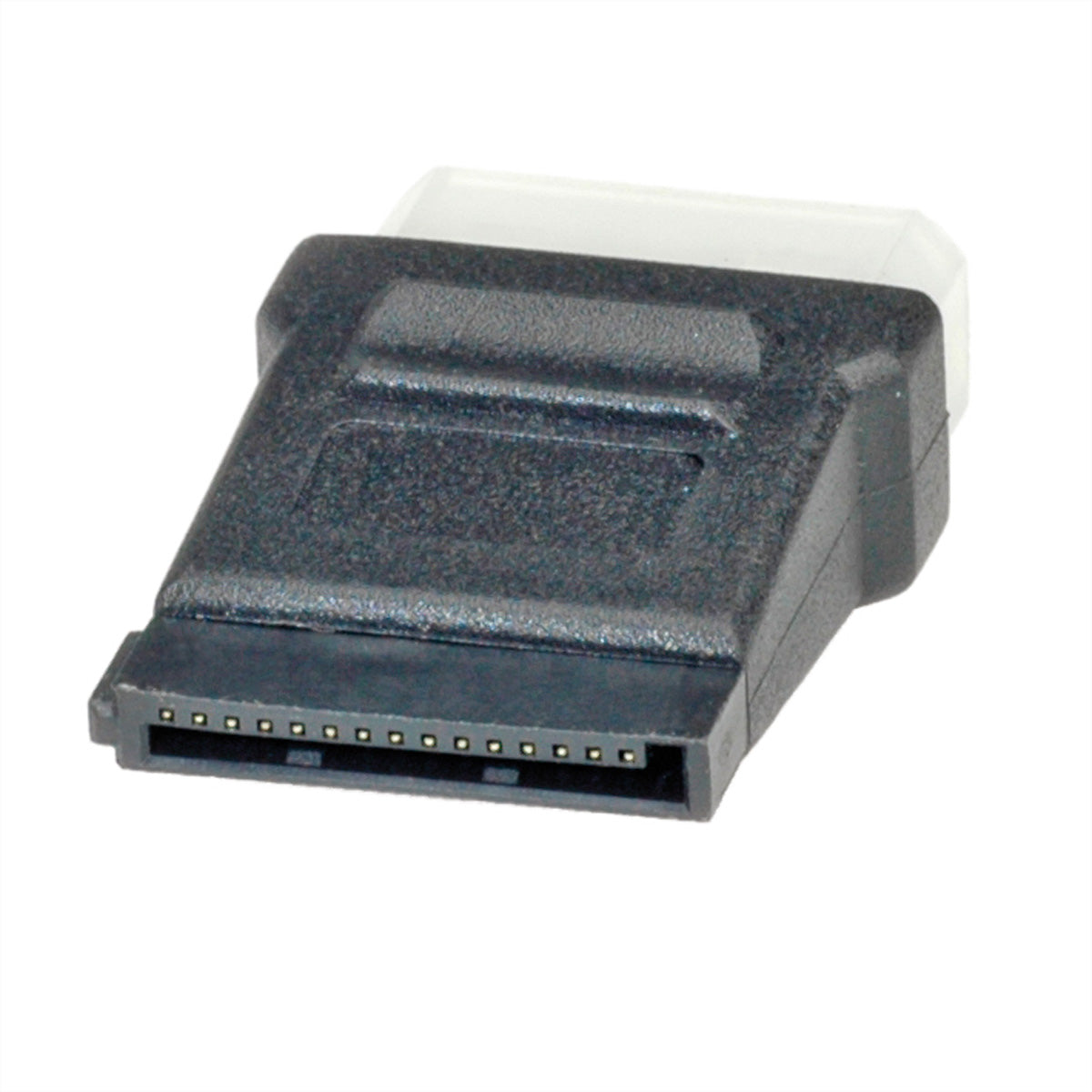 ROLINE Adapter Molex 4-polig zu SATA 15-polig (Power) – 3,9 cm – Schwarz