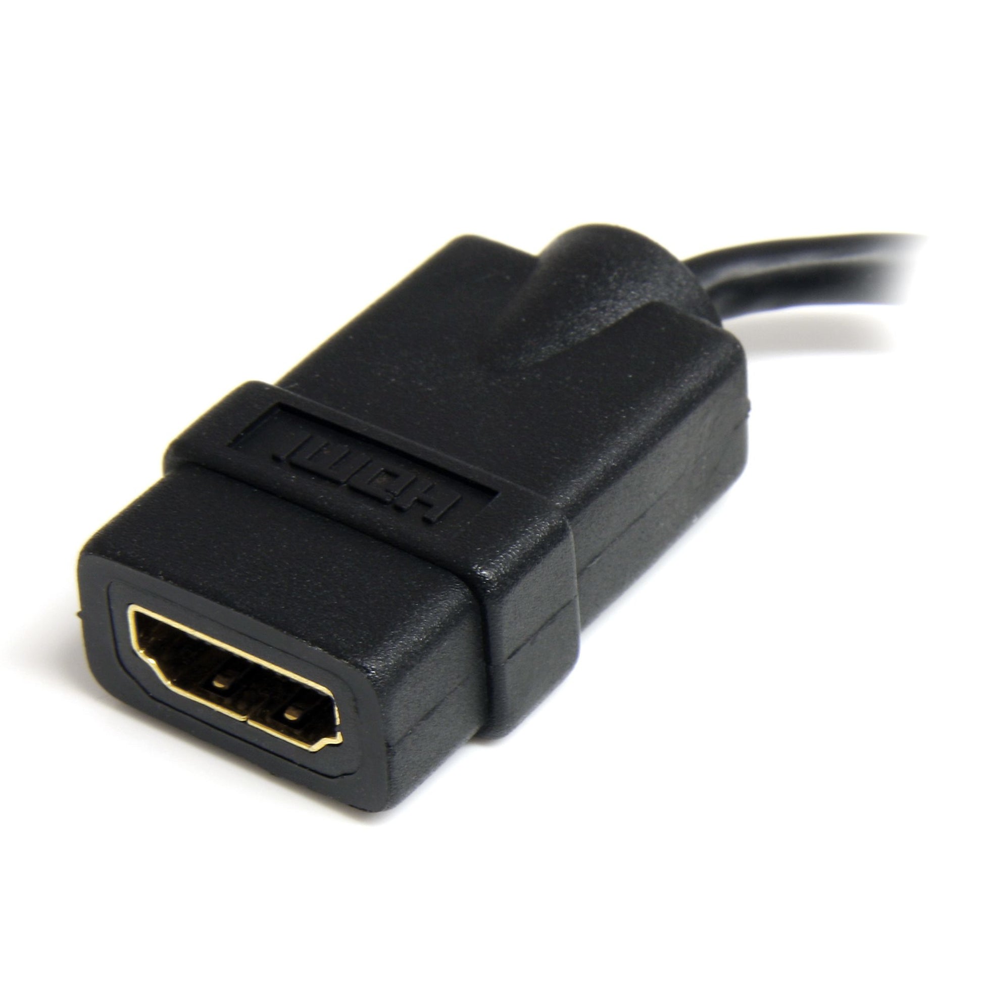 StarTech.com HDMI zu Micro-HDMI Adapter – 4K (3840 × 2160) @ 120 Hz, HDMI 1.4b, 0,127 m, ARC, HDCP – Schwarz