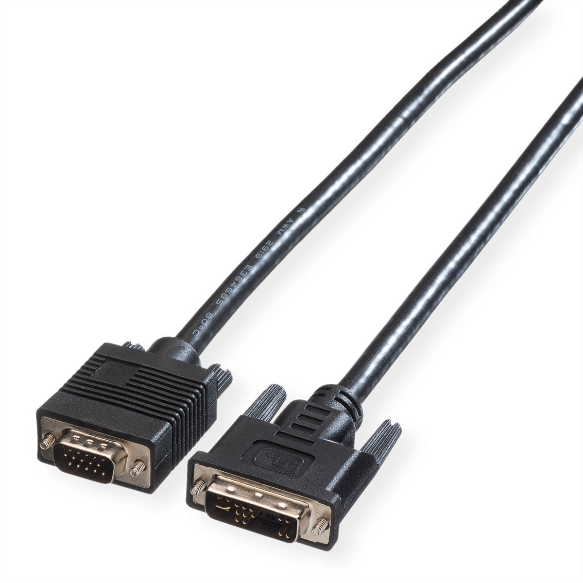 ROLINE DVI-A auf VGA Kabel – 5 m – verriegelbar
