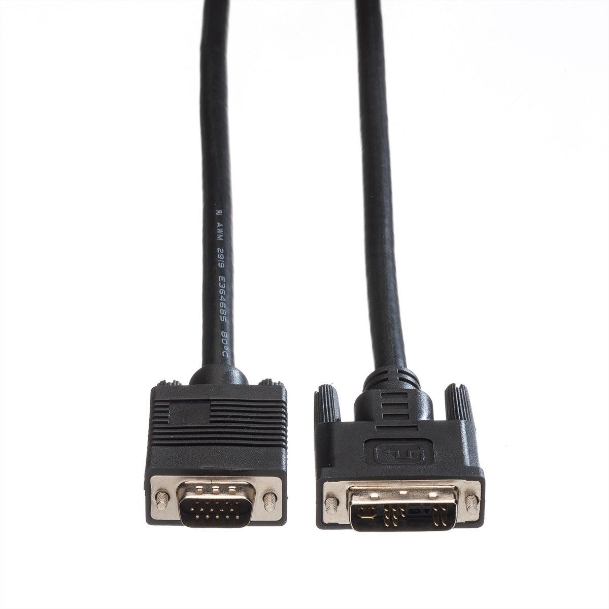 ROLINE DVI-A auf VGA Kabel – 5 m – verriegelbar